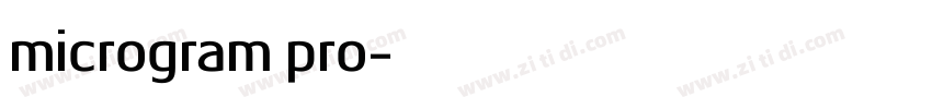 microgram pro字体转换